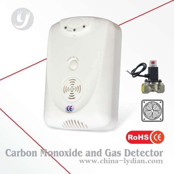Детектор окиси углерода и газа CE приведенный в действие AC автоматический для детектора природного газа