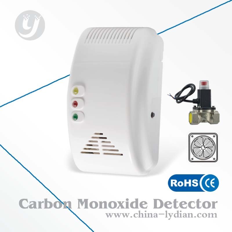 Сигнал тревоги звука/вспышки сигнала тревоги детектора газа полупроводника CE с запорным клапаном, вентилятором